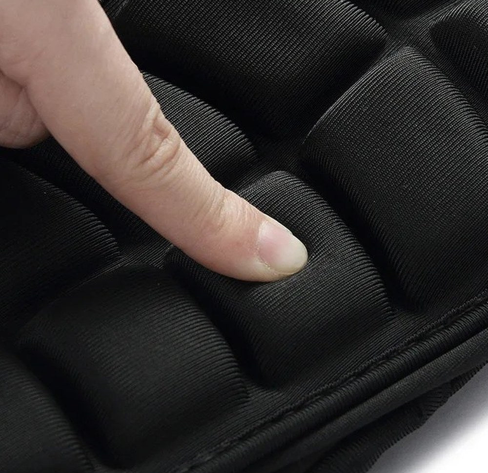 Close-up of the segmented EVA foam pad